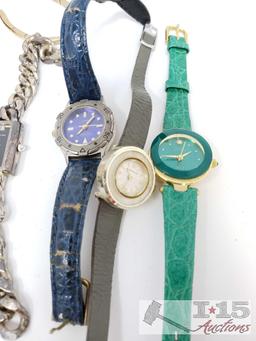 Assorted Watches, Stopwatches and a Necklace