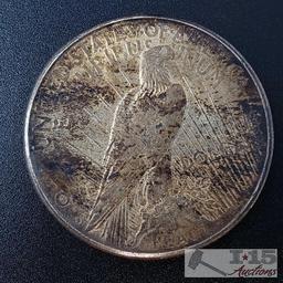 1922 Silver Peace Dollar, San Francisco Mint