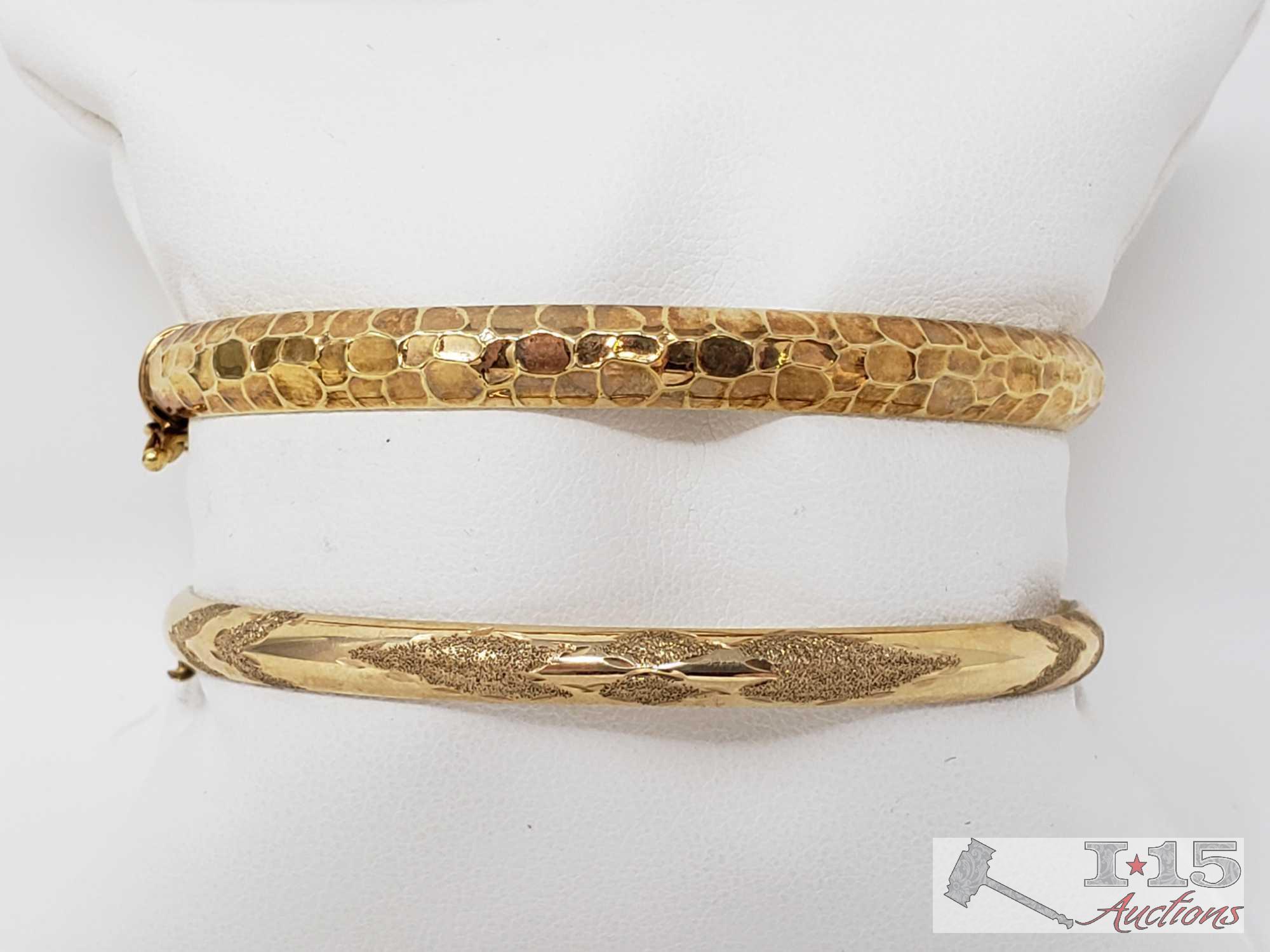Two 14k Gold Bracelets, 11.5g