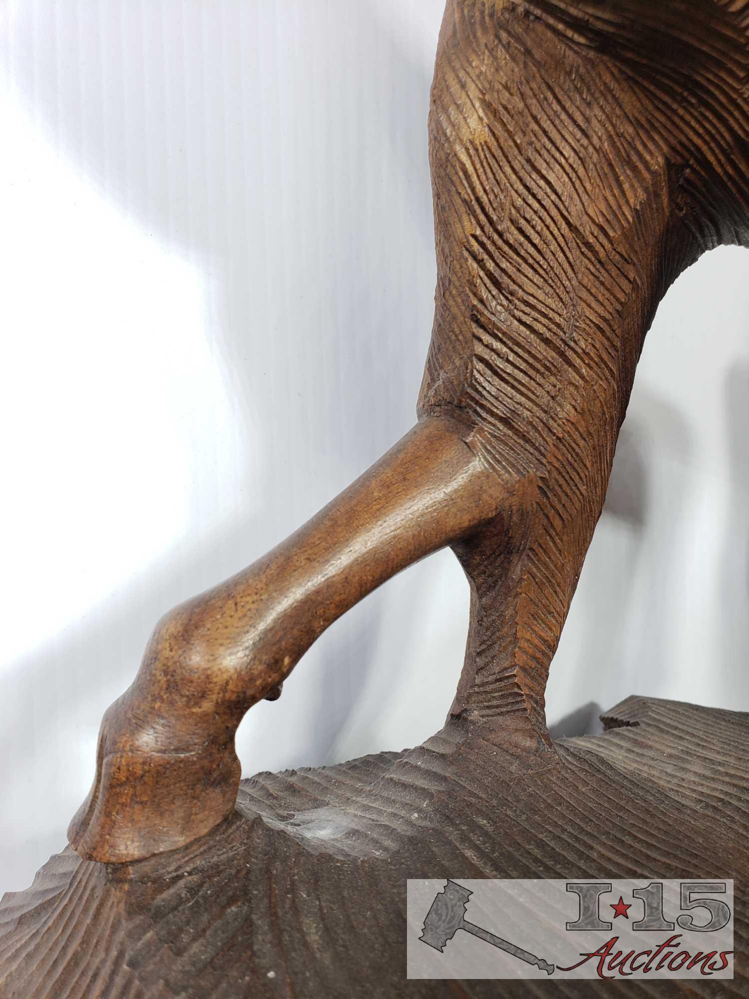 Hand Carved Javanese Ebony Wooden Goats Very detailed and modeled after the goats of the Island of