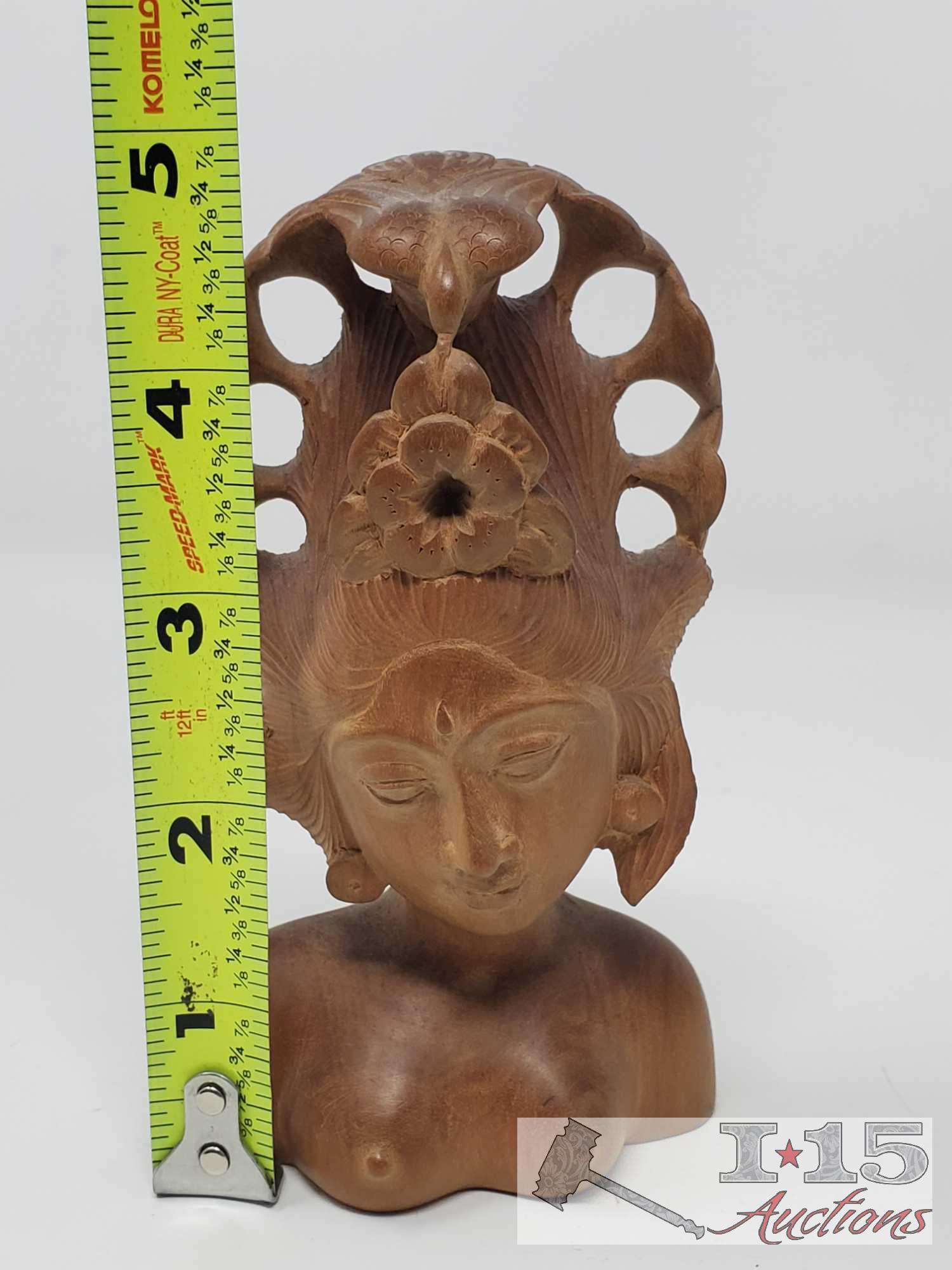 Five Handcarved Wooden Statues