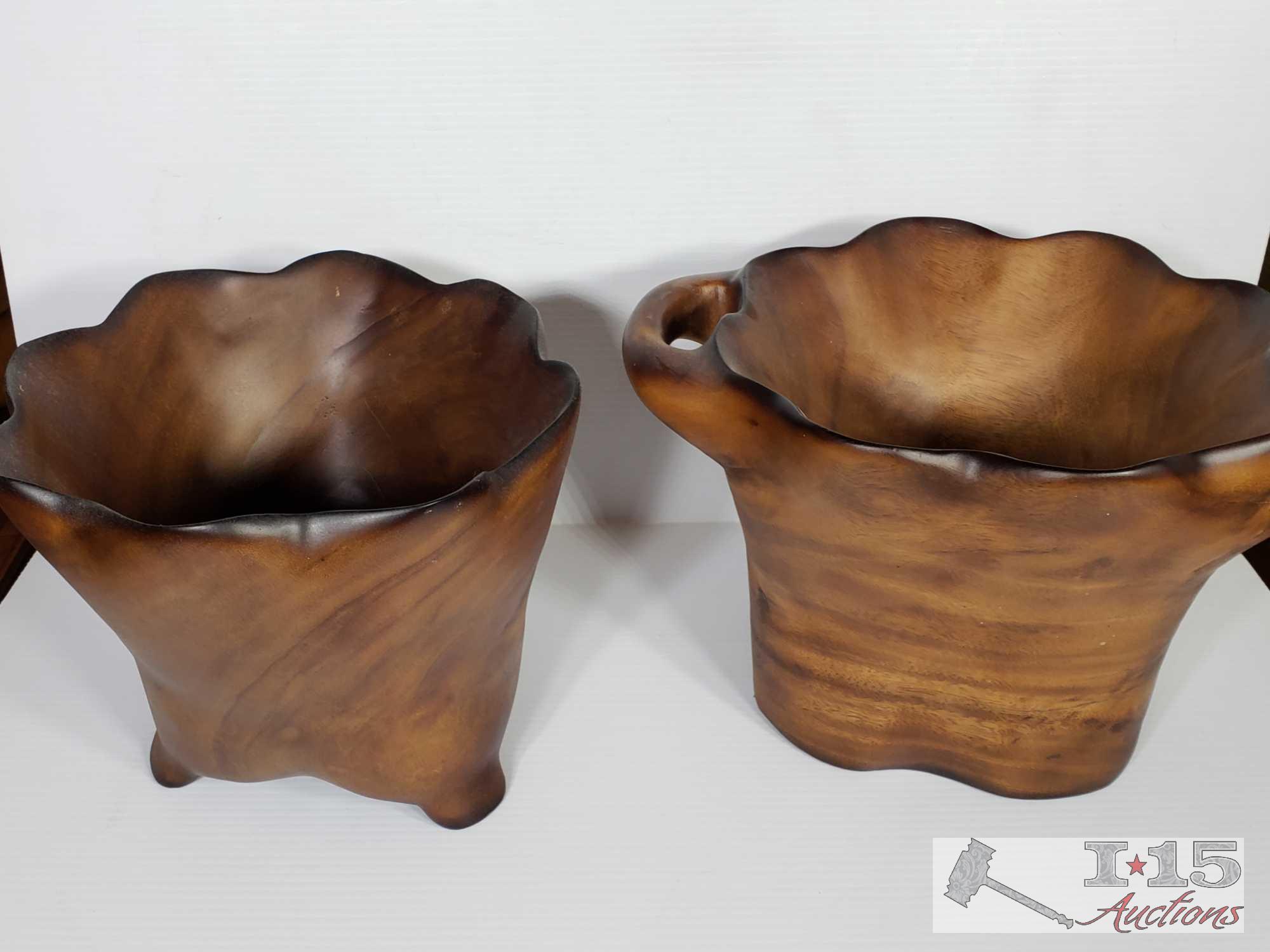 Hand Carved Wooden Bowls from Meh wood