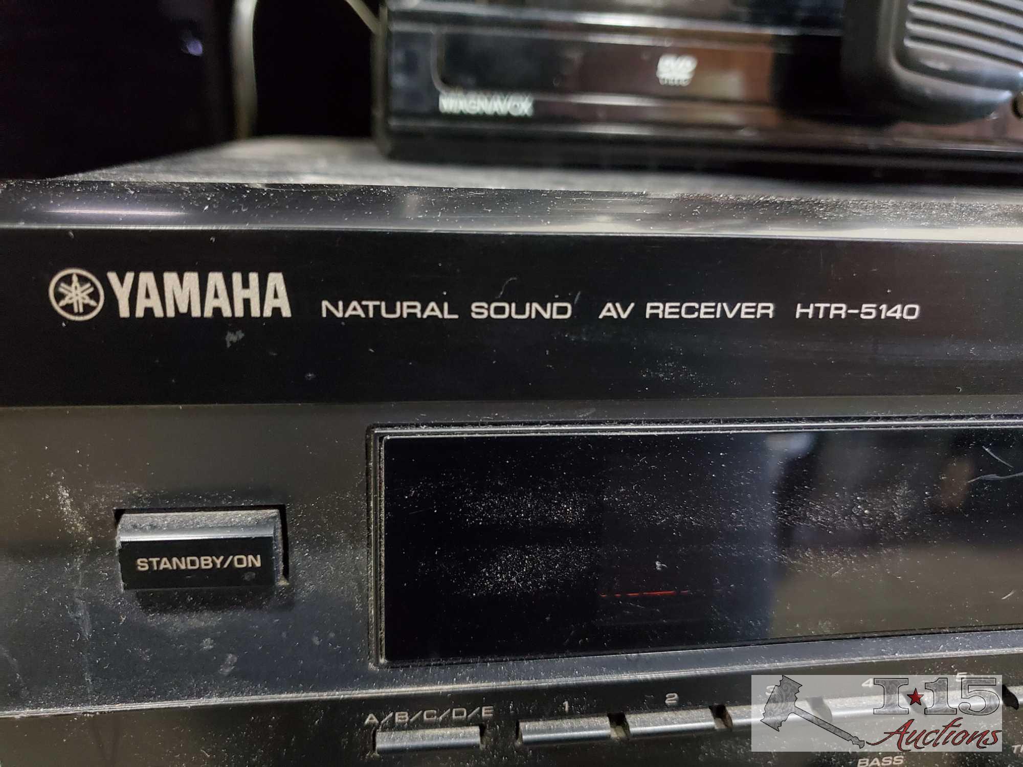 Yamaha AV Reciever, Magnavox DVD Player, Pioneer Karaoke Mixer and Radioshack CB Radio
