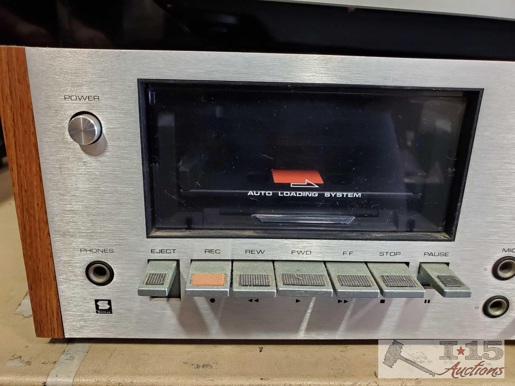 Tecnics Turnatable System and Sankyo Cassette Deck