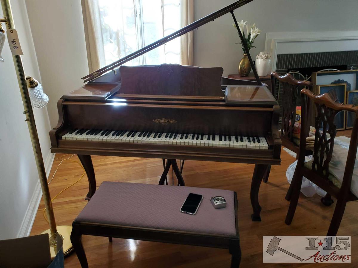 A 1937 Chickering Baby Grand Piano