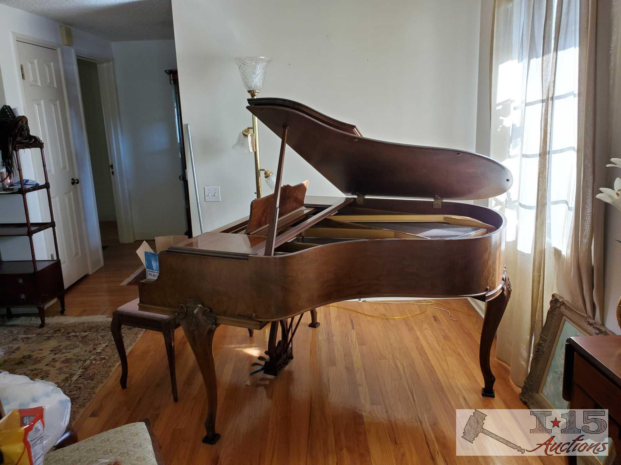 A 1937 Chickering Baby Grand Piano