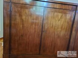 Baker Furniture 4-door buffet credenza with keys