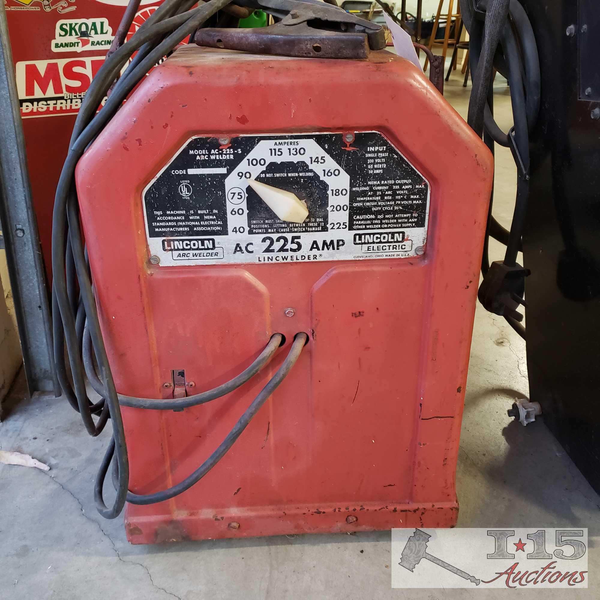 225 amp ac lincoln welder