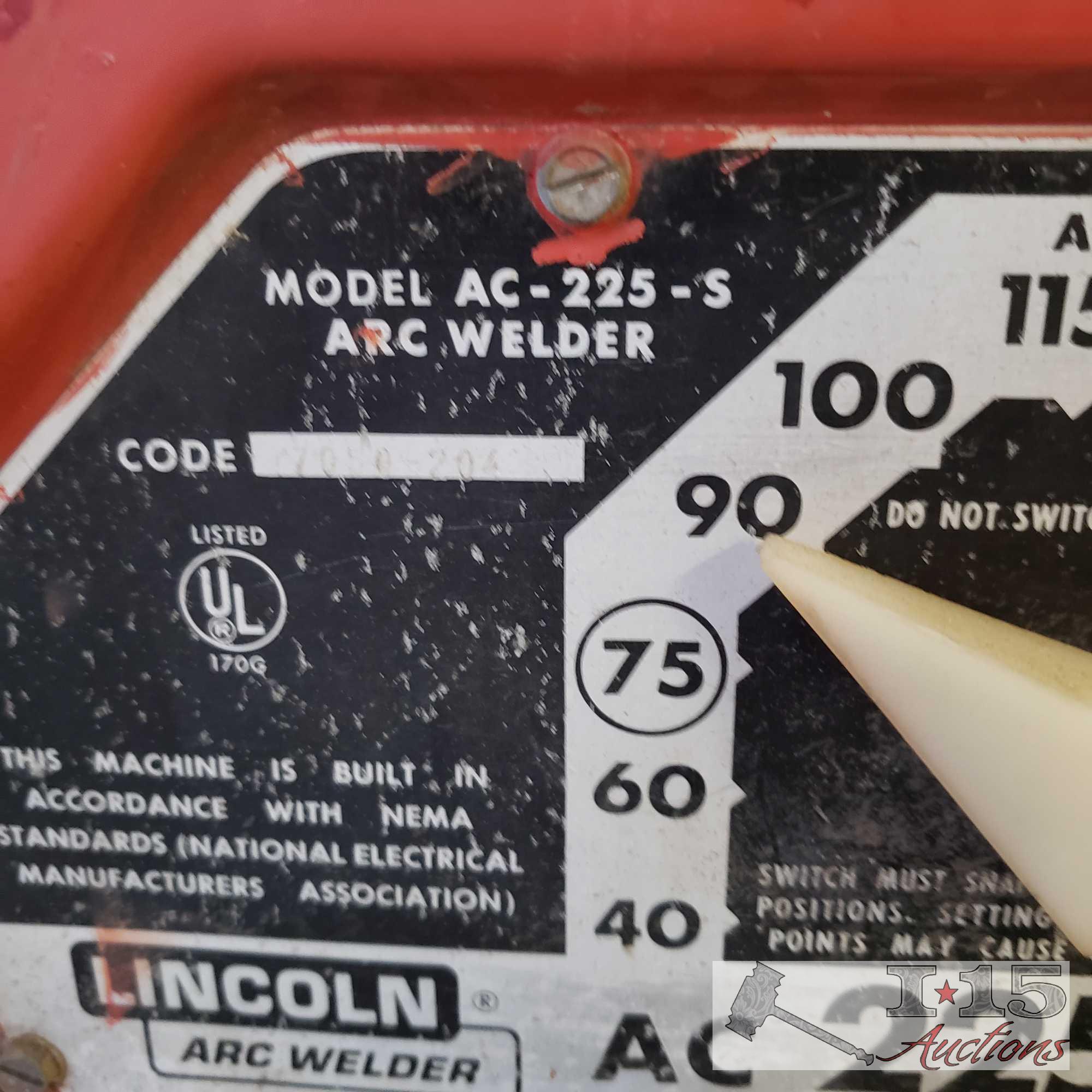 225 amp ac lincoln welder