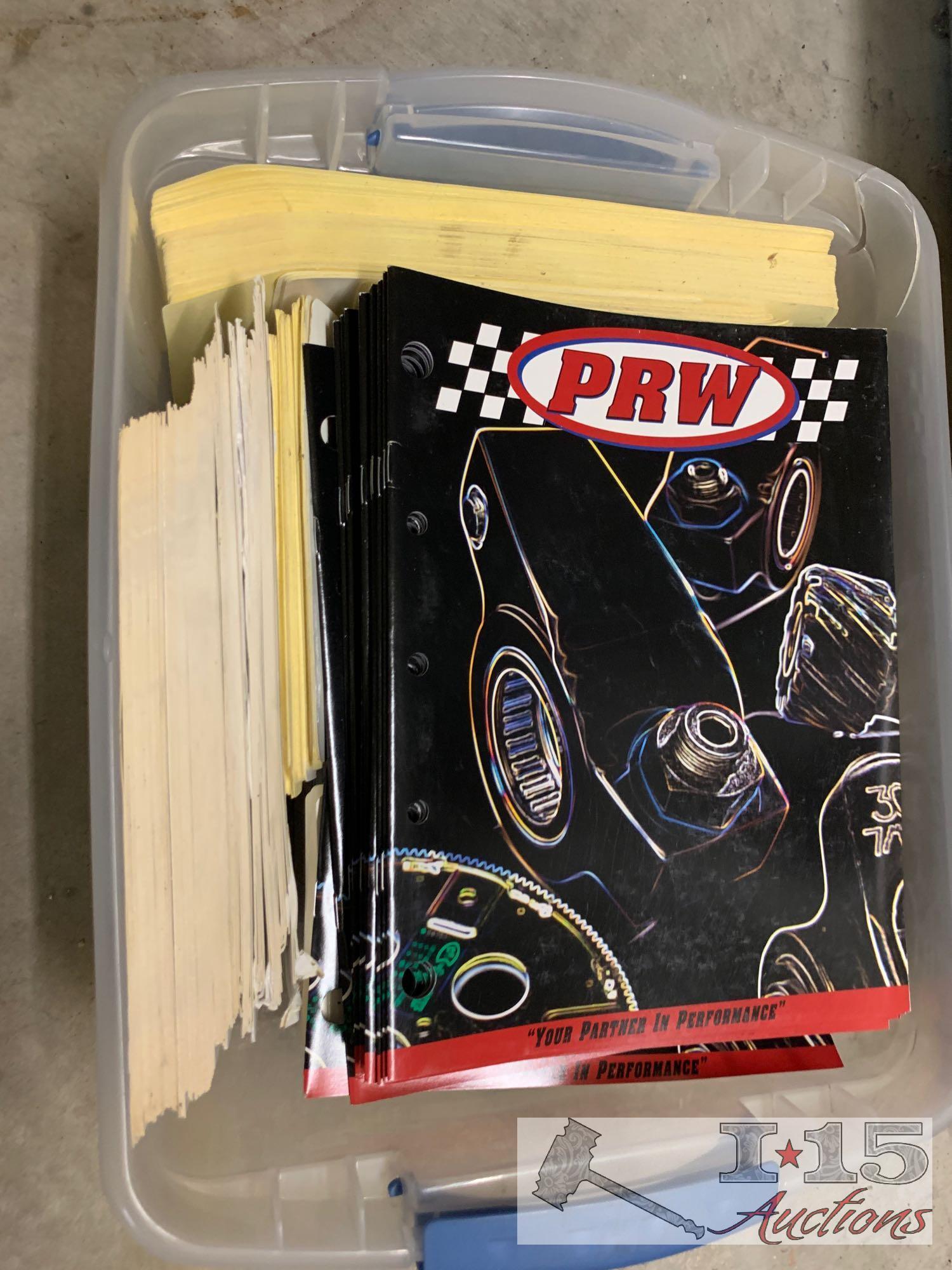 PRW display, literature, stickers and more