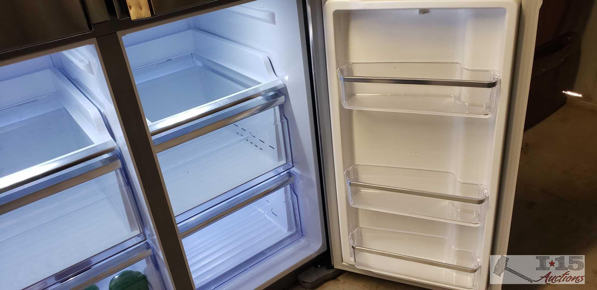 Samsung 27.9 cu ft 4 door flex fridge with family hub