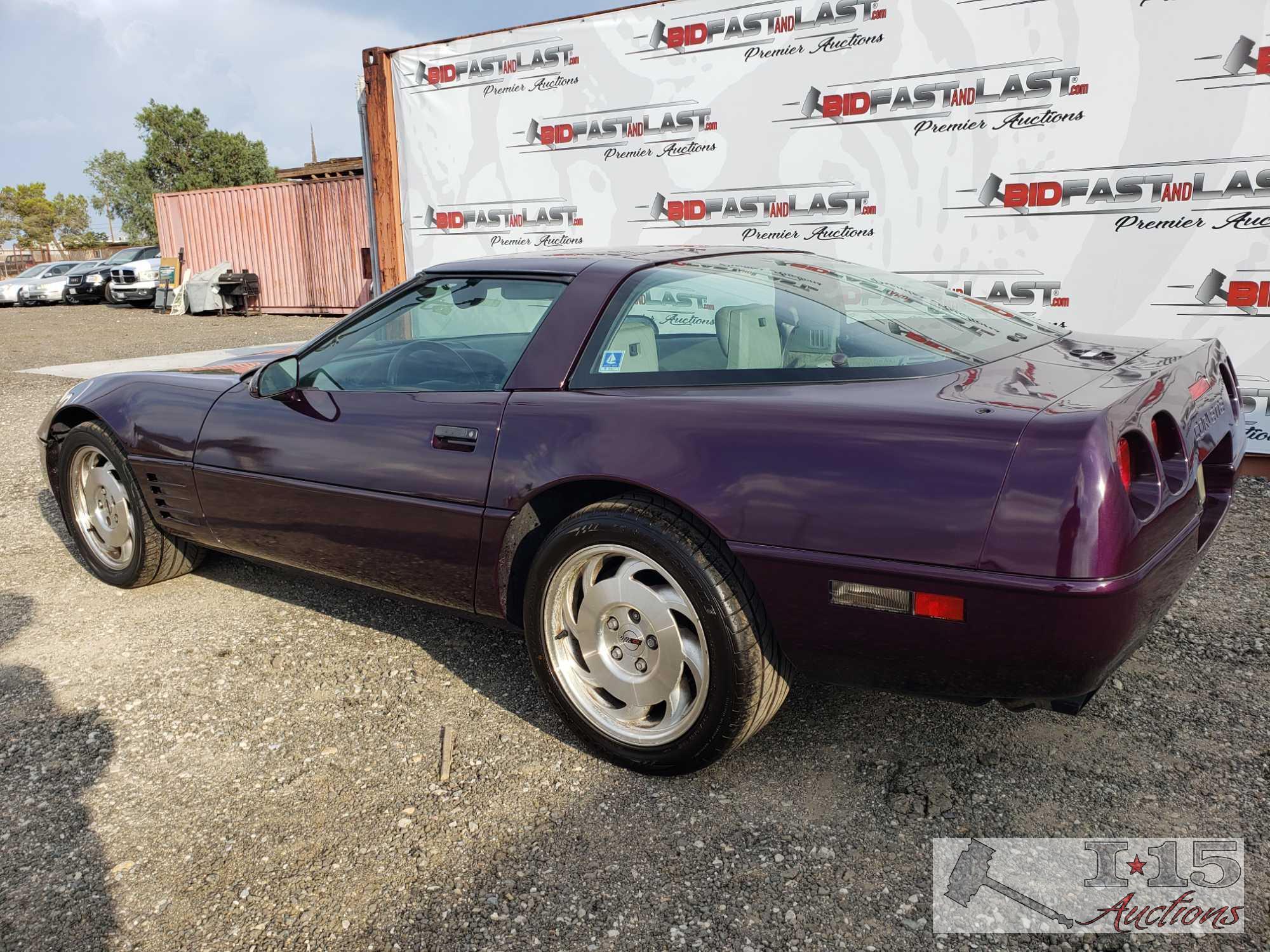 1993 Chevy Corvette, Purple, See Video!