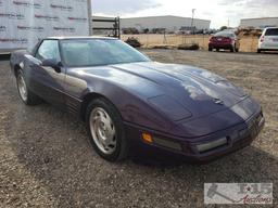 1993 Chevy Corvette, Purple, See Video!