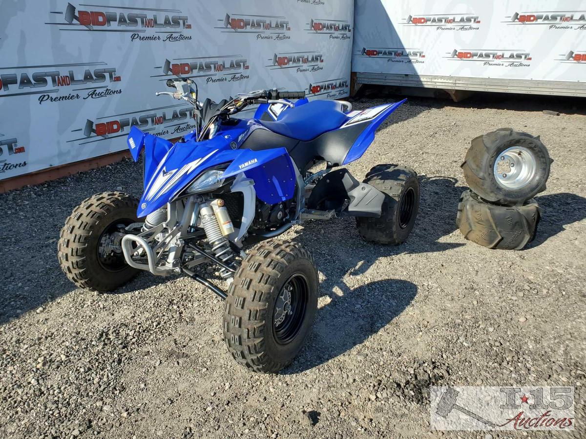 2009 Yamaha YFZ 450R Quad, Blue/ Black/ White