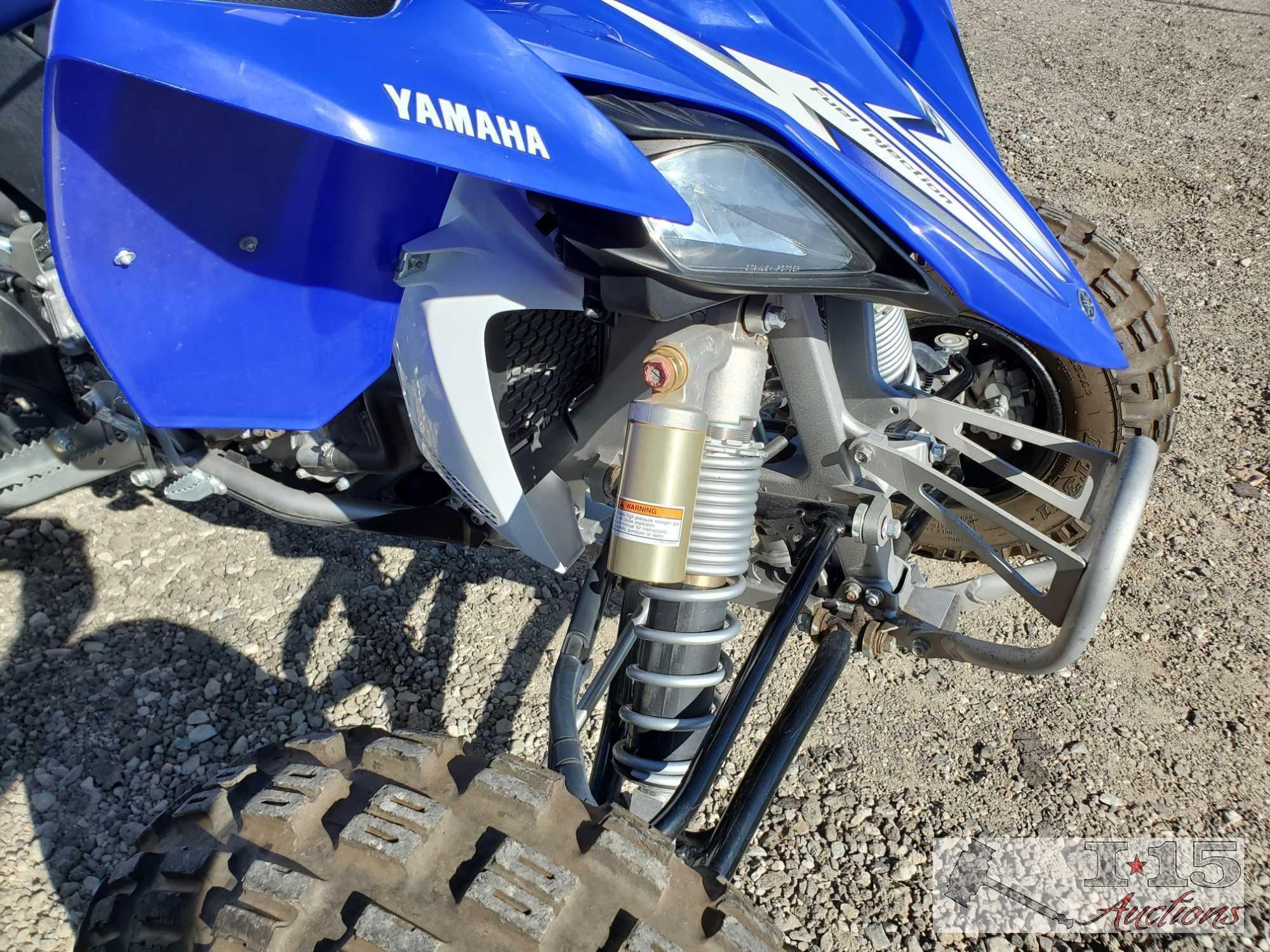 2009 Yamaha YFZ 450R Quad, Blue/ Black/ White