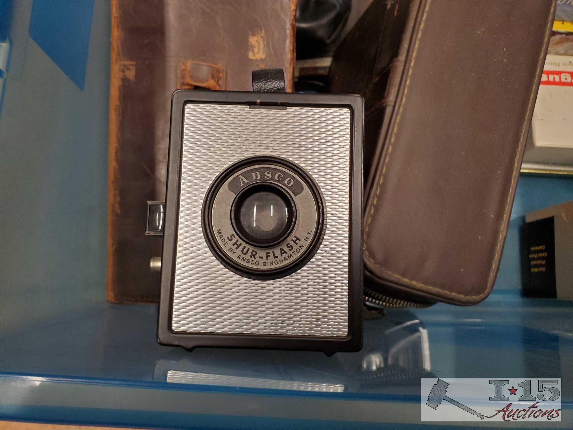 Misc. Vintage Cameras and Cases, and other Photography items