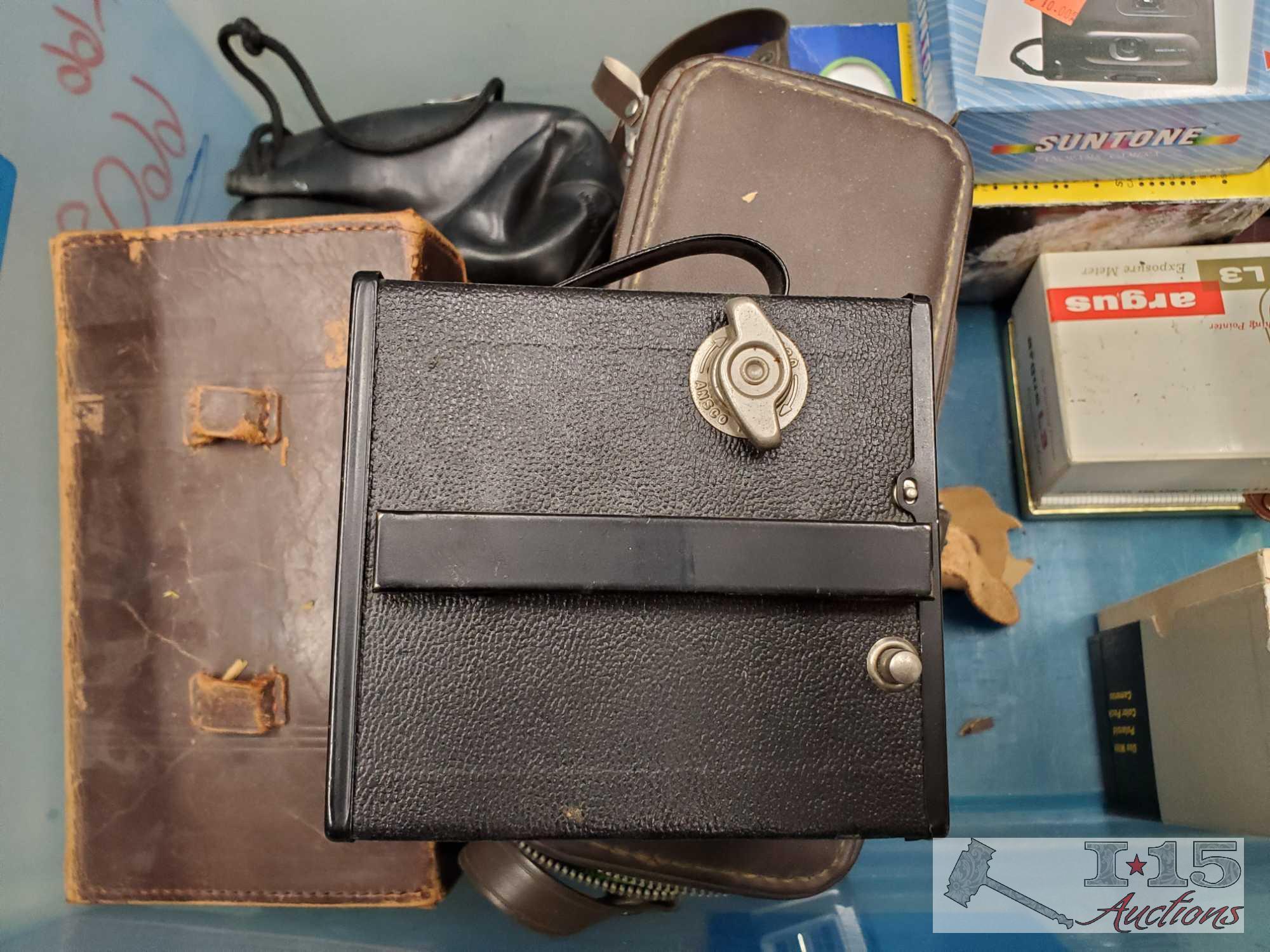 Misc. Vintage Cameras and Cases, and other Photography items