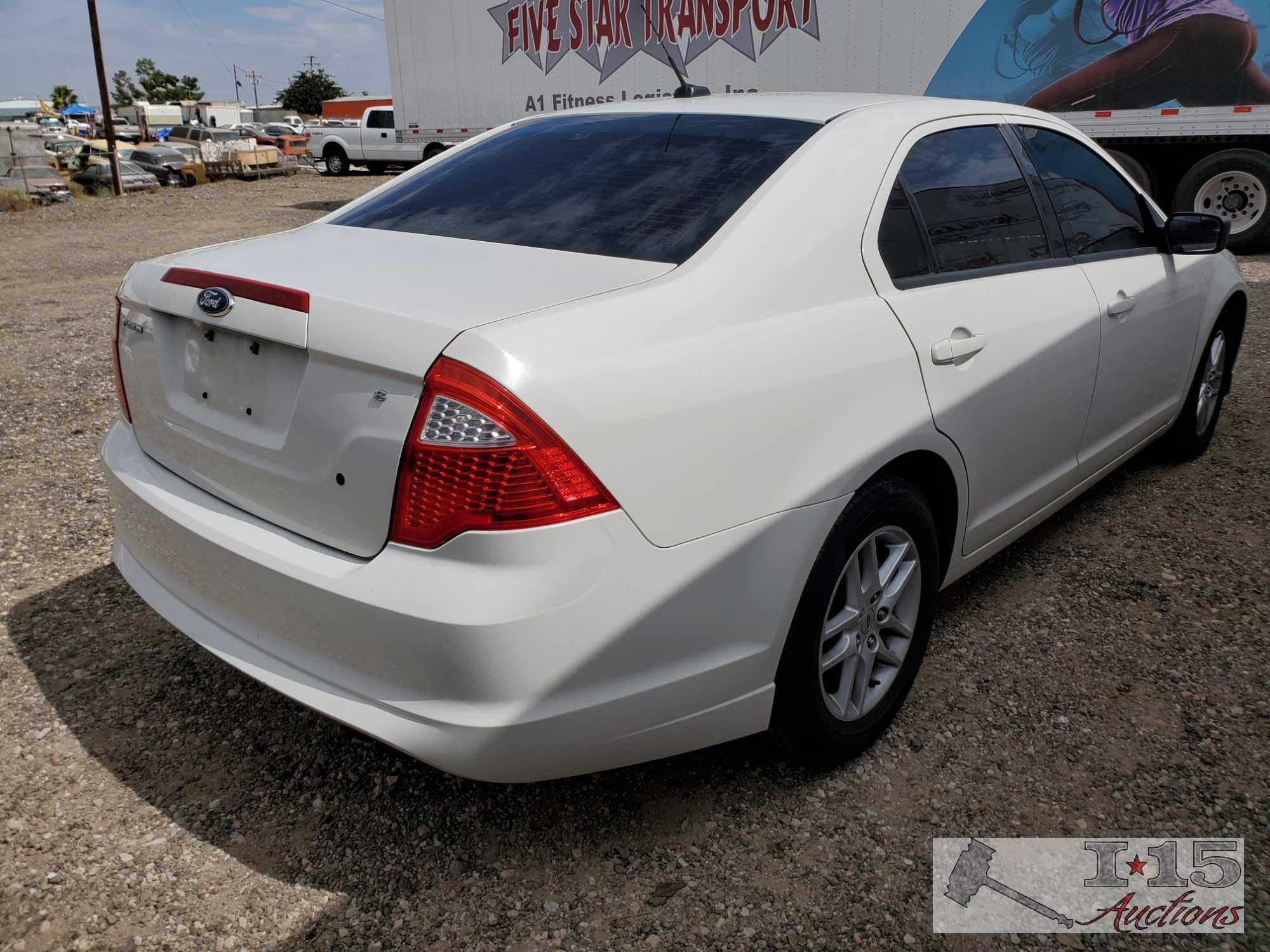 2011 Ford Fusion, White CURRENT SMOG