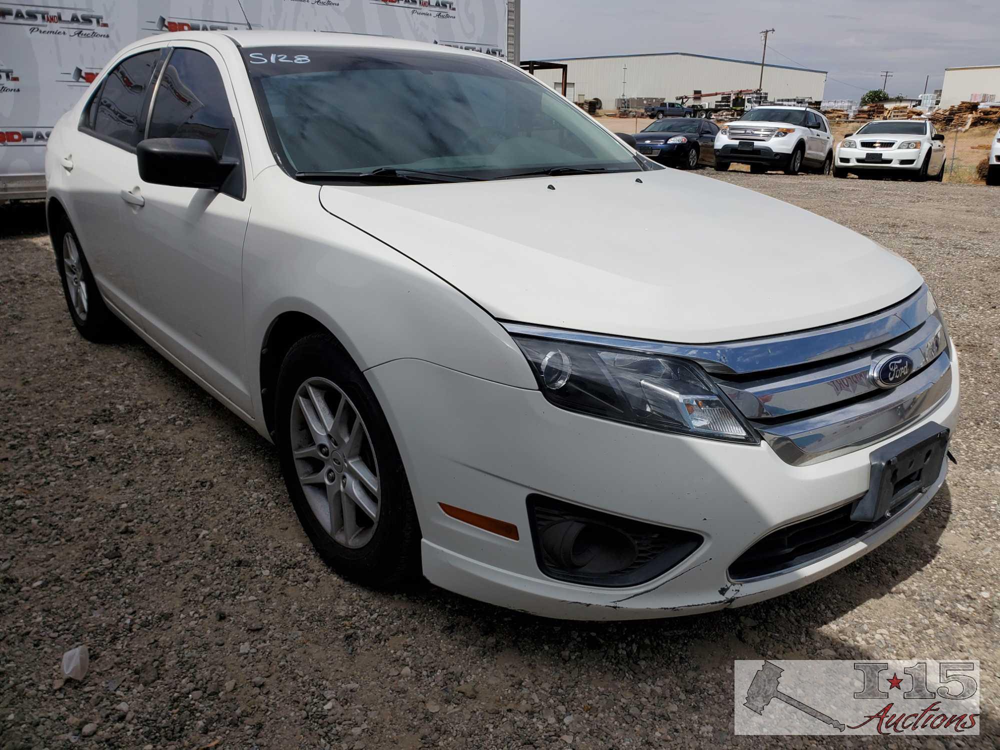 2011 Ford Fusion, White CURRENT SMOG