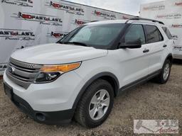 2013 Ford Explorer, White CURRENT SMOG