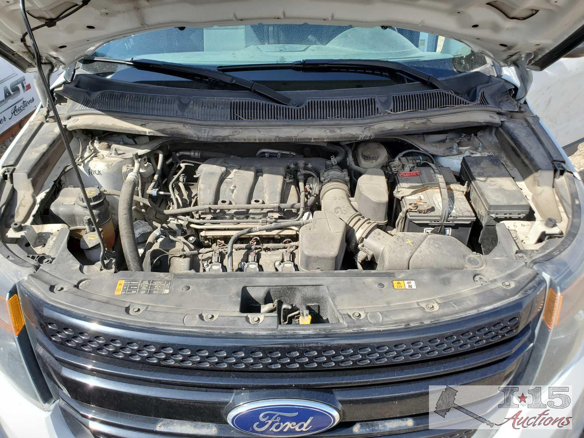 2014 Ford Explorer, White CURRENT SMOG