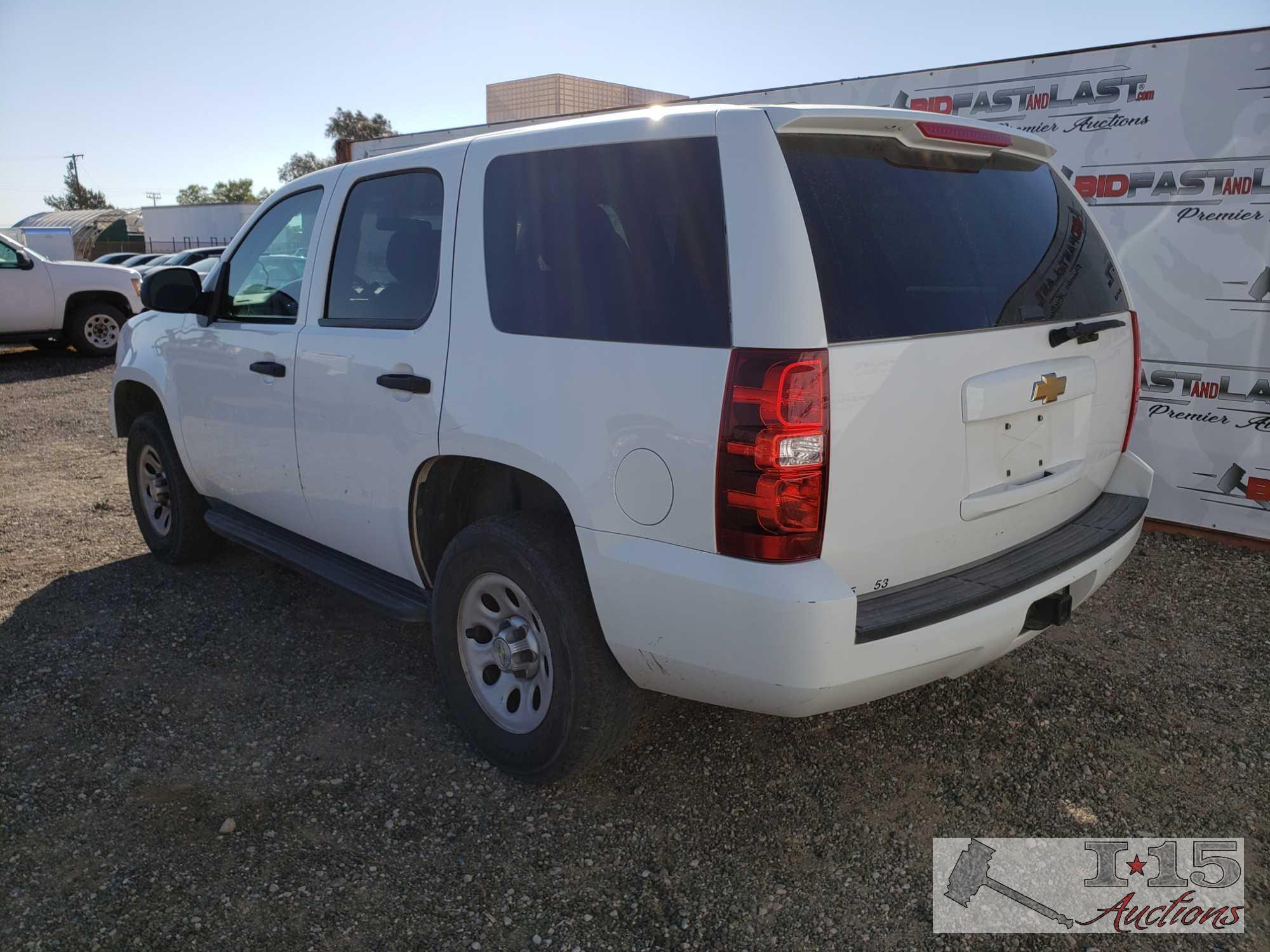 2013 Chevrolet Tahoe, White, CURRENT SMOG