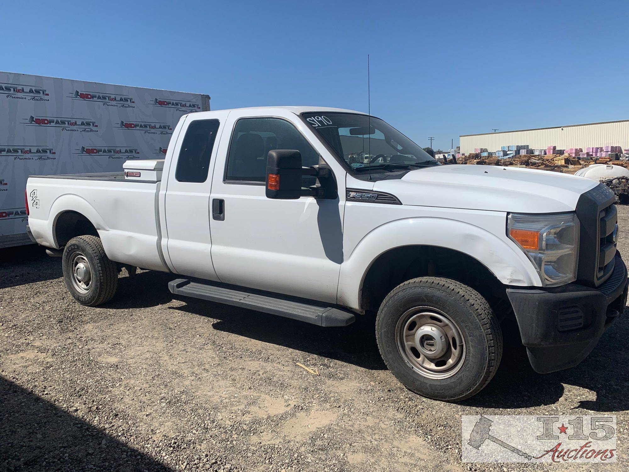 2012 Ford F-350, White CURRENT SMOG