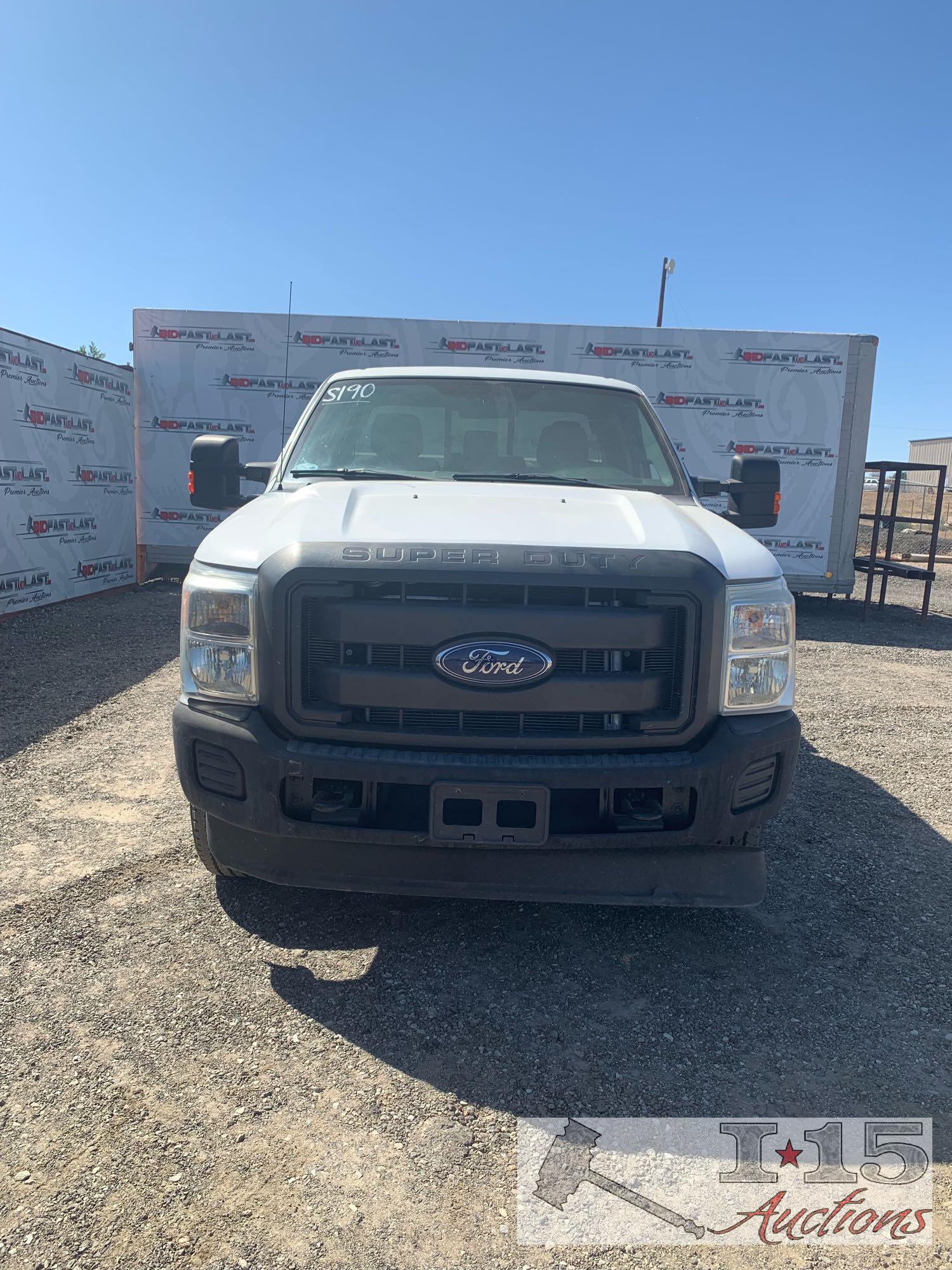 2012 Ford F-350, White CURRENT SMOG