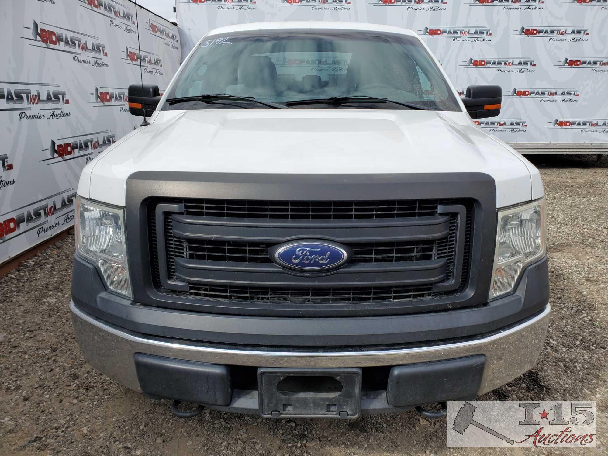 2013 Ford F-150, White CURRENT SMOG