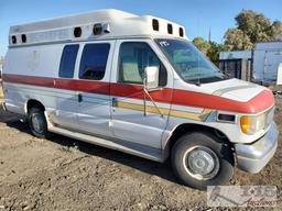 1997 Ford E-350 Econoline, 7.3L Power Stroke Diesel Red/White/Silver