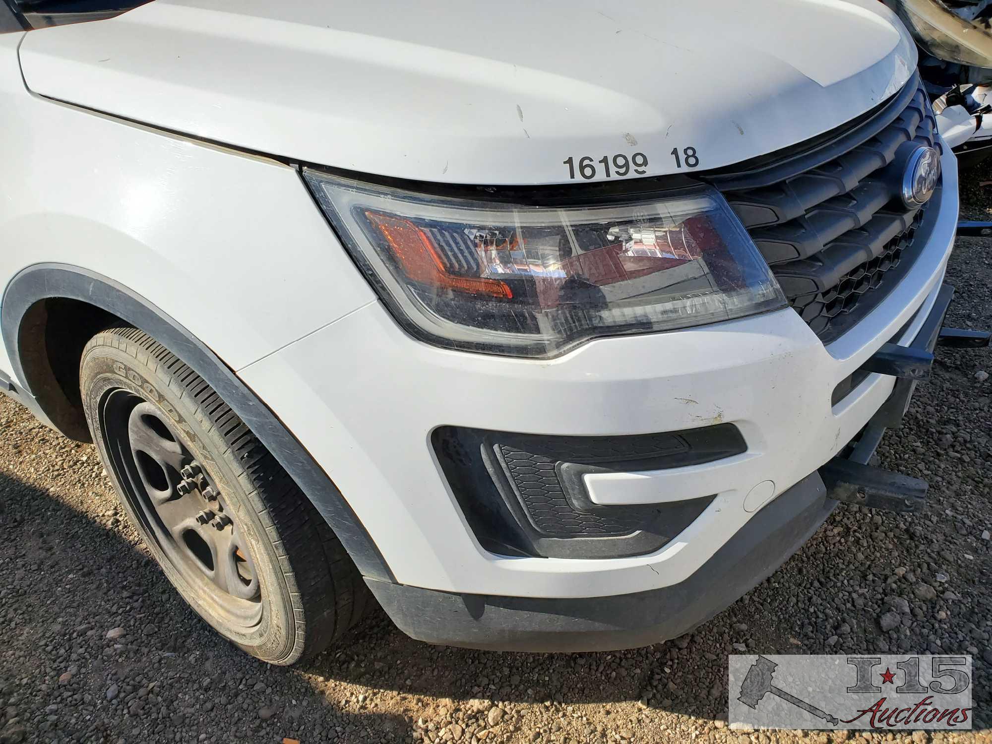 2016 Ford Explorer, White This will be sold on NON OP. Buyer responsible for smog