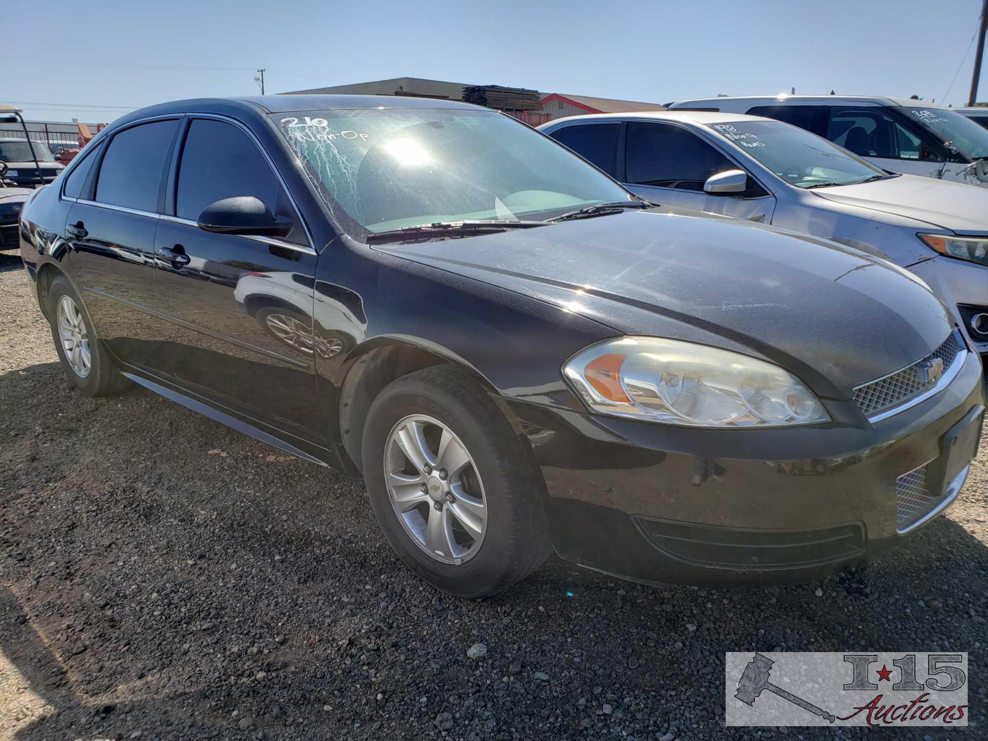 2014 Chevrolet Impala, Black This will be sold on NON OP. Buyer responsible for smog