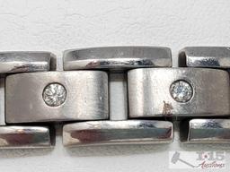 Titanium Diamond Bracelet, 33g