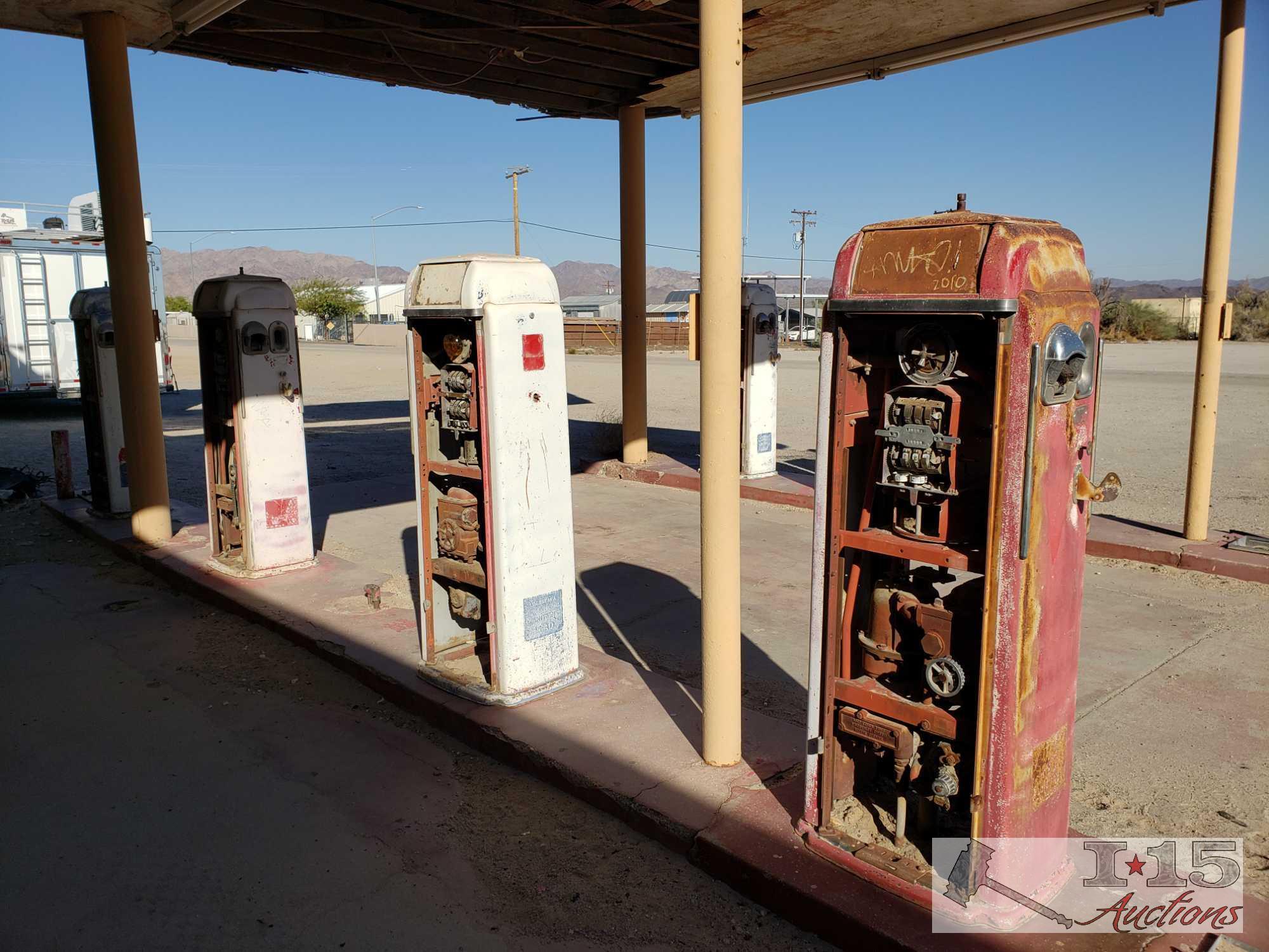 7 National Gas Pumps All Appear to Model 64 B