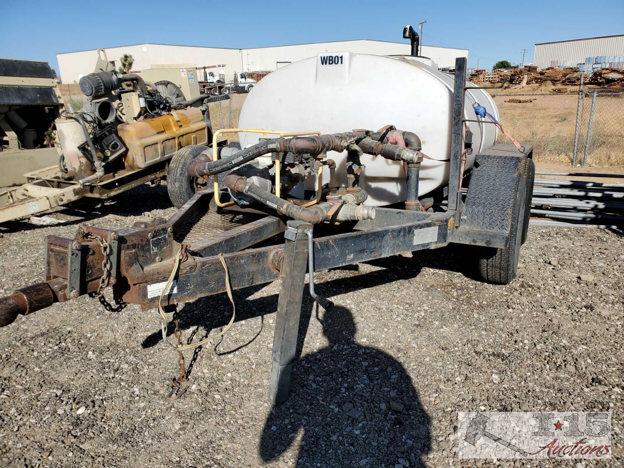 Texas Bragg Enterprises 500Gal. Water Trailer