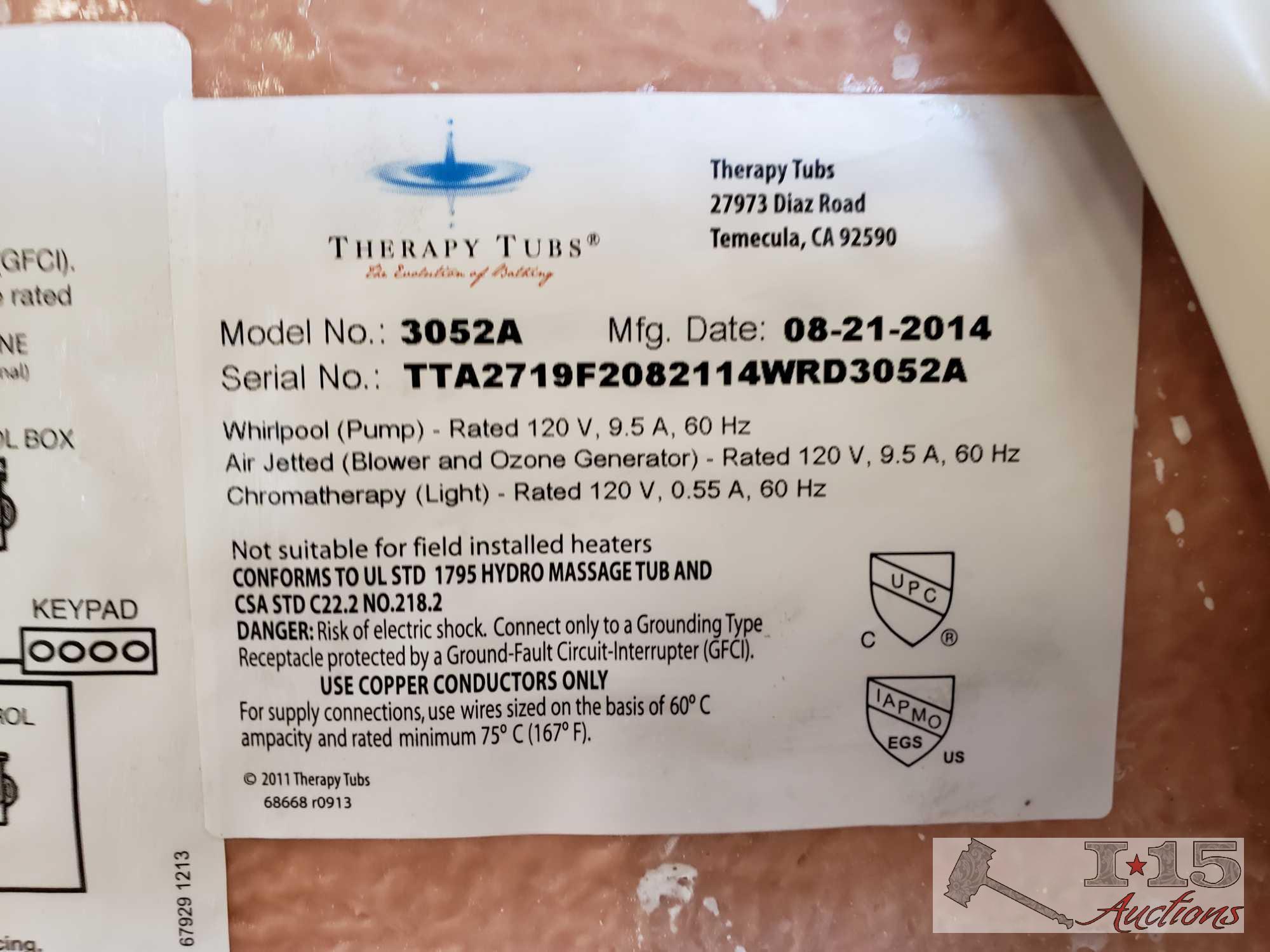 Therapy Tub Model 3052A