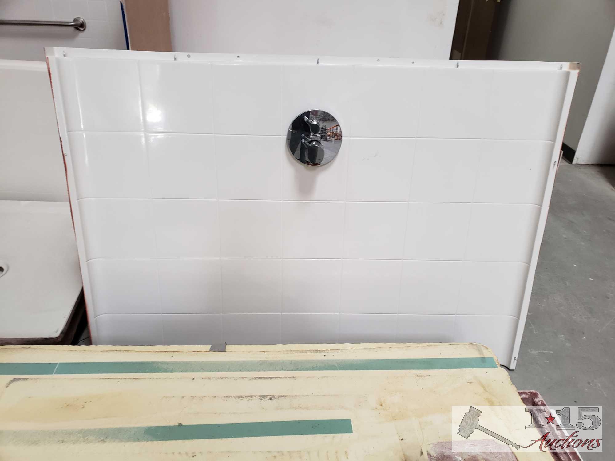 Fiberglass Showers, Appears to be 3 Complete Showers