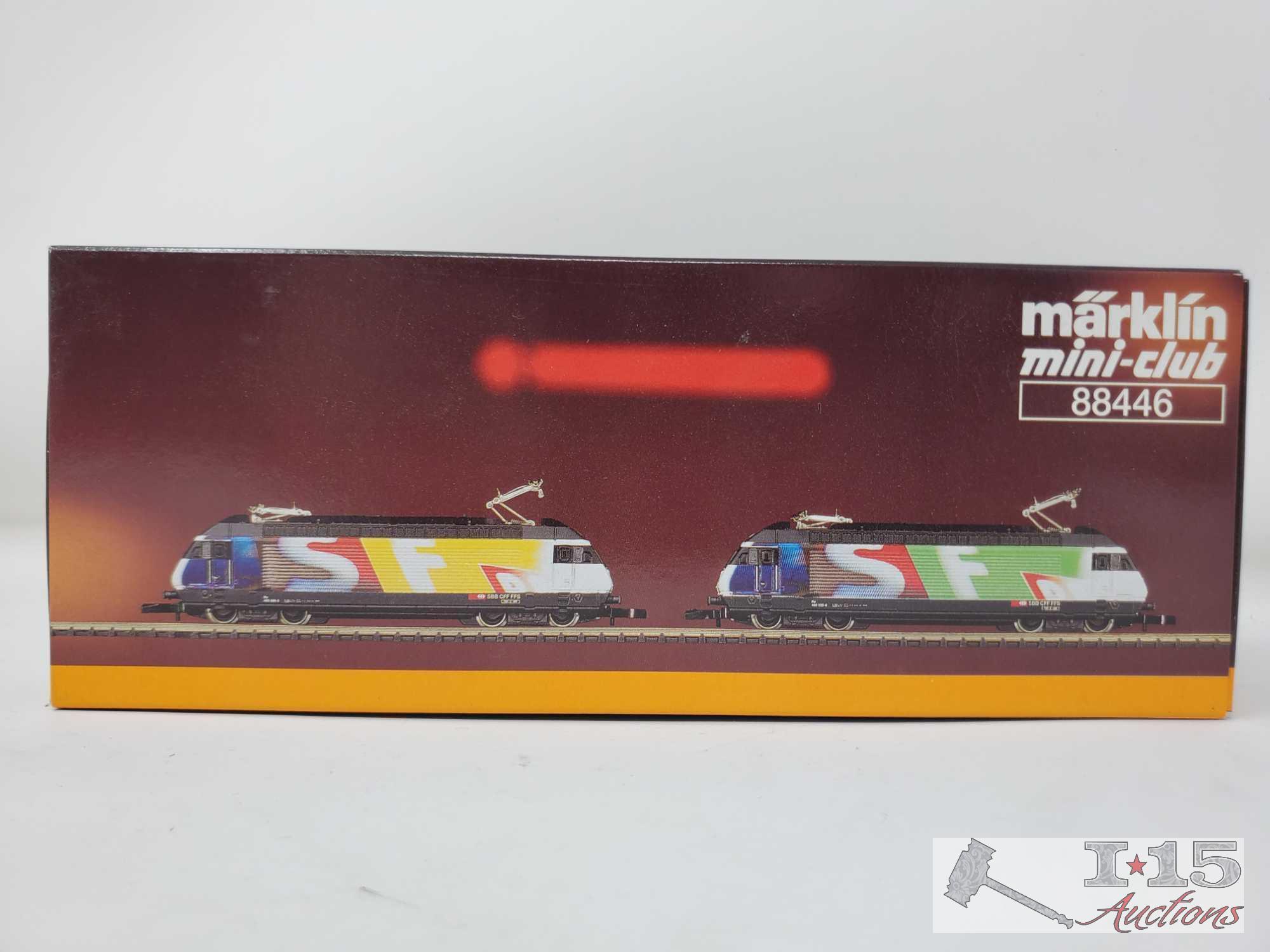 Marklin Mini-Club Z Scale Double Locomotive Train Set - 88446