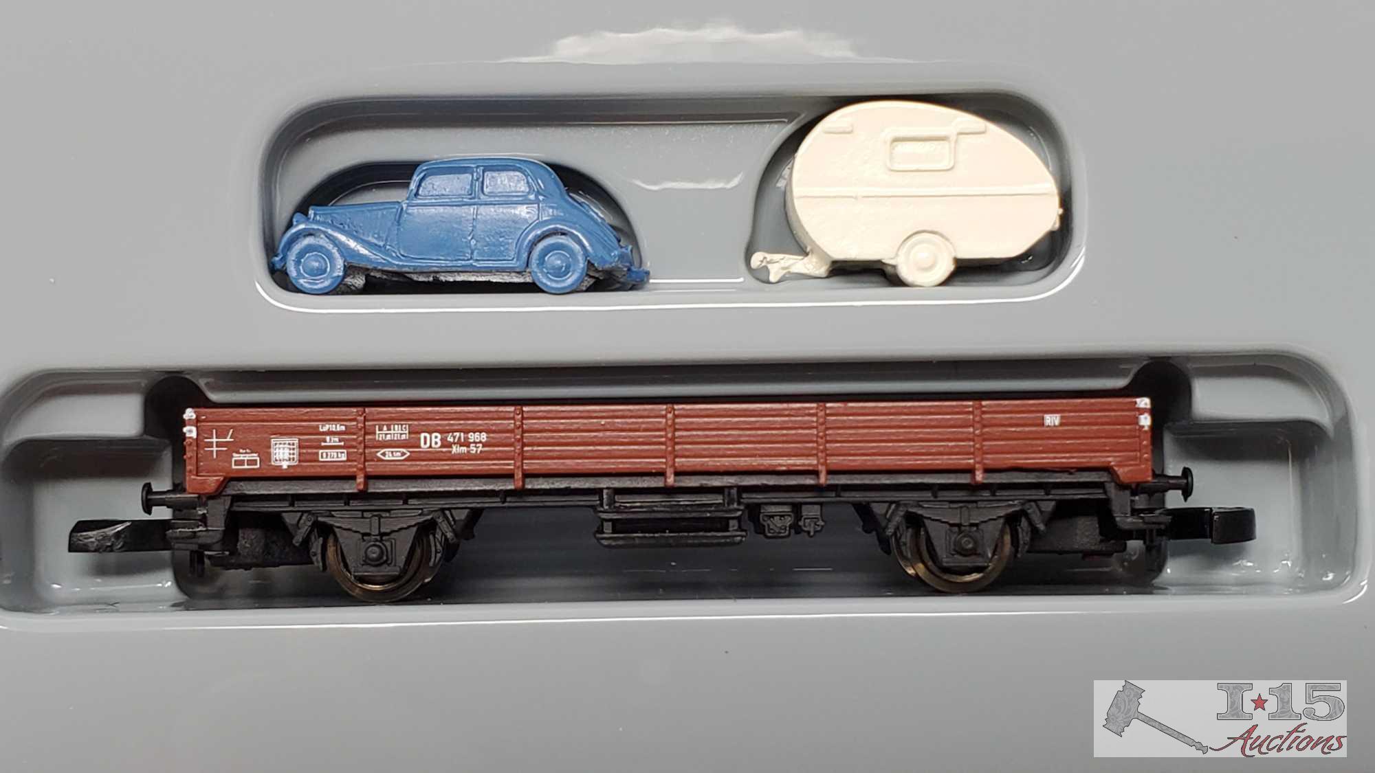 Marklin Mini-Club Z Scale Steam Loco Set with Passenger & Freight Cars- 81428