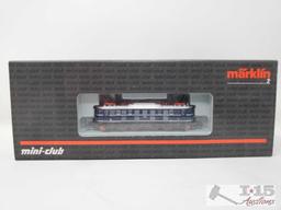 Marklin Mini-Club Z Scale Electric Express Locomotive and Crocodile Locomotive Train Sets - 88080,