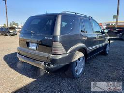 2001 Mercedes-Benz ML55 AMG, DEALER OR OUT OF STATE BUYER ONLY