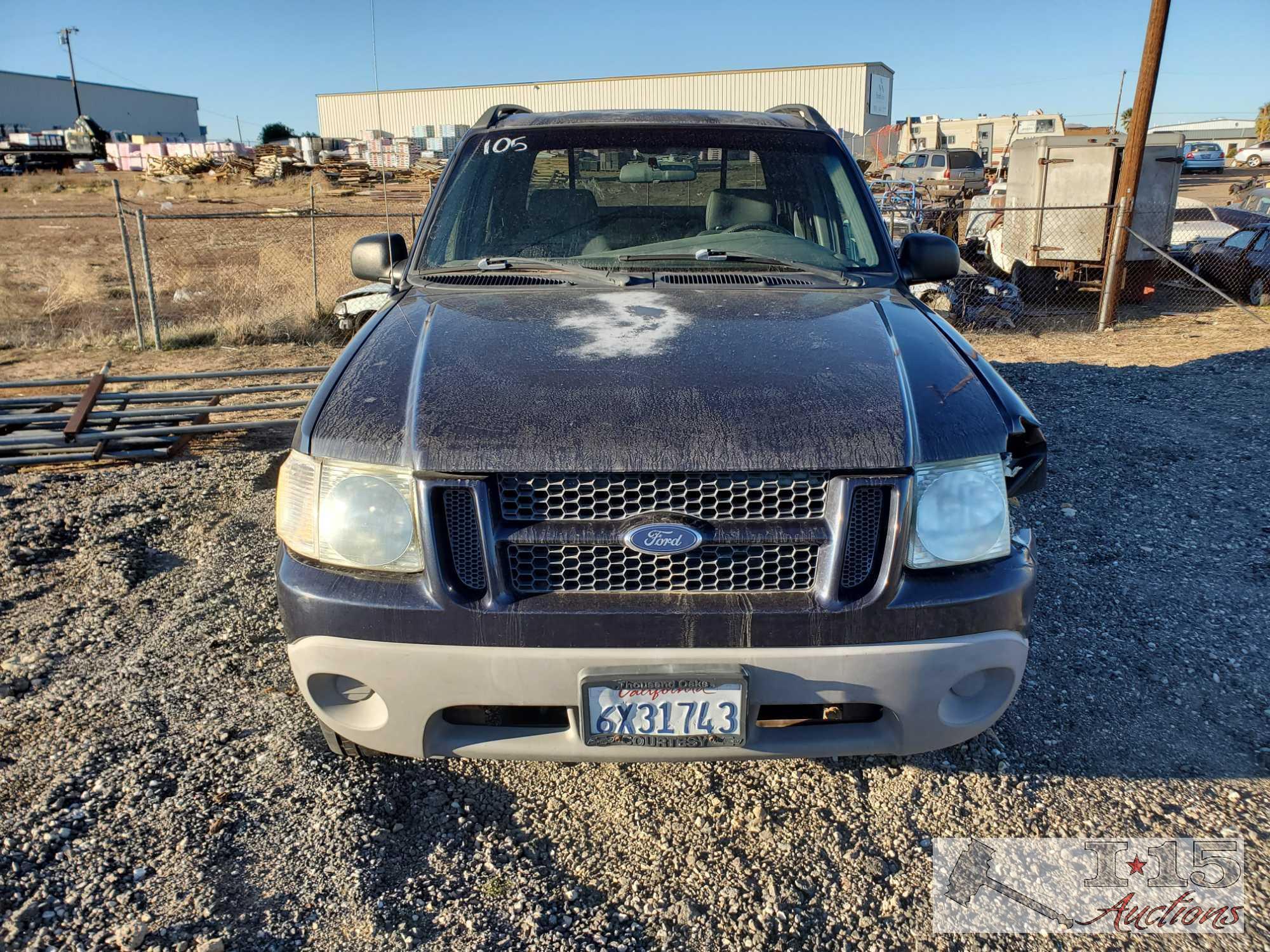 2002 Ford Explorer Sport Trac, Cranks Does NOT Start.. This will be sold on NON Op