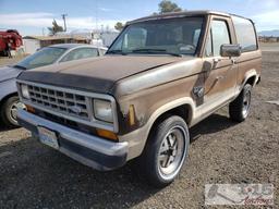 1987 Ford Bronco II, Cranks Does NOT Start Sold on NON OP