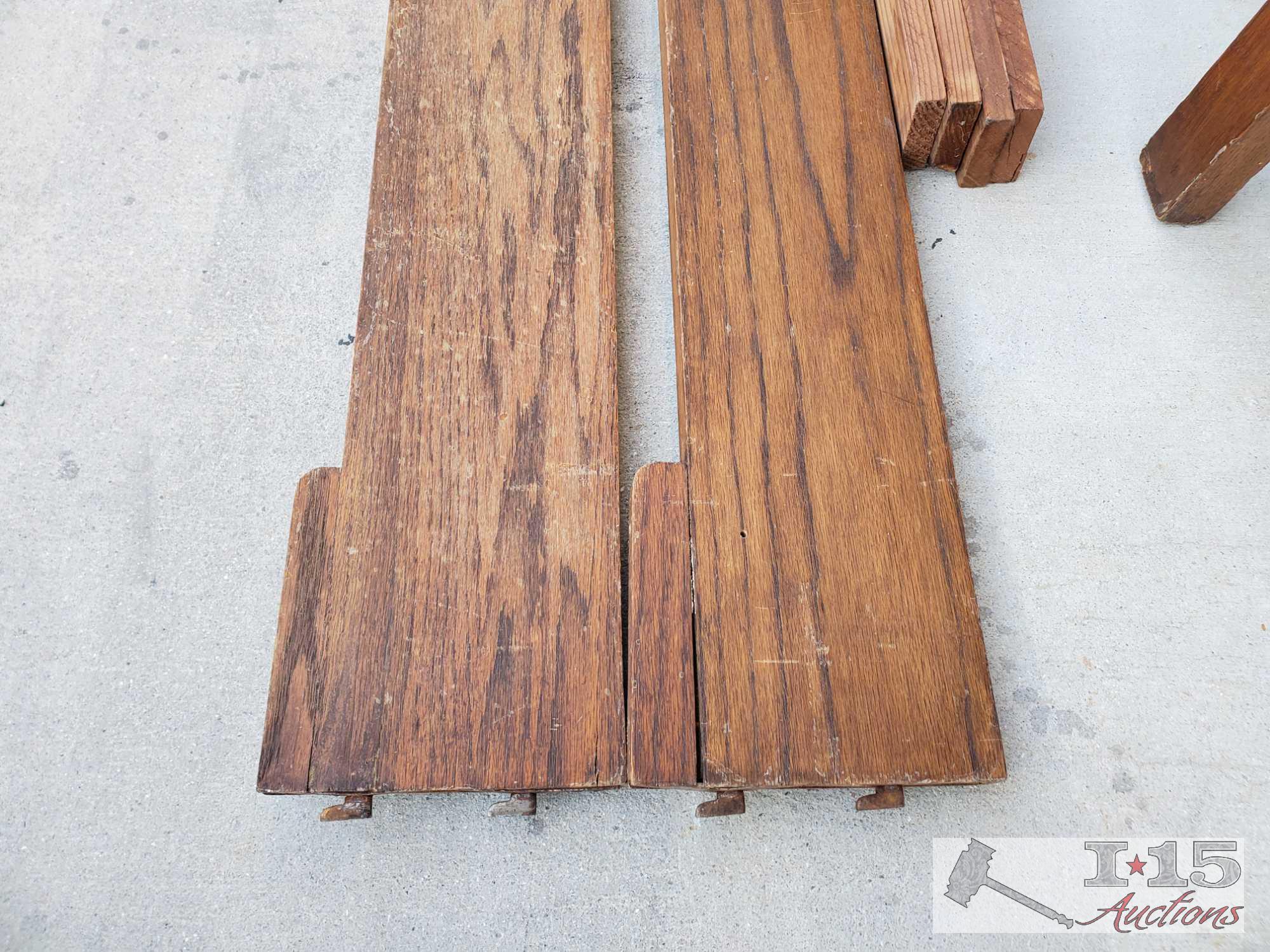 Antique Twin Size Wood Bed Frame