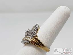 10k Gold Diamond Ring 4.6g