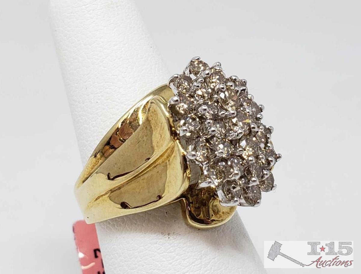 10k Gold Diamond Ring 7.5g