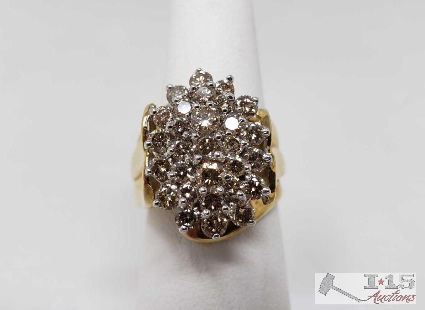 10k Gold Diamond Ring 7.5g