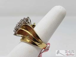10k Gold Diamond Ring 7.5g