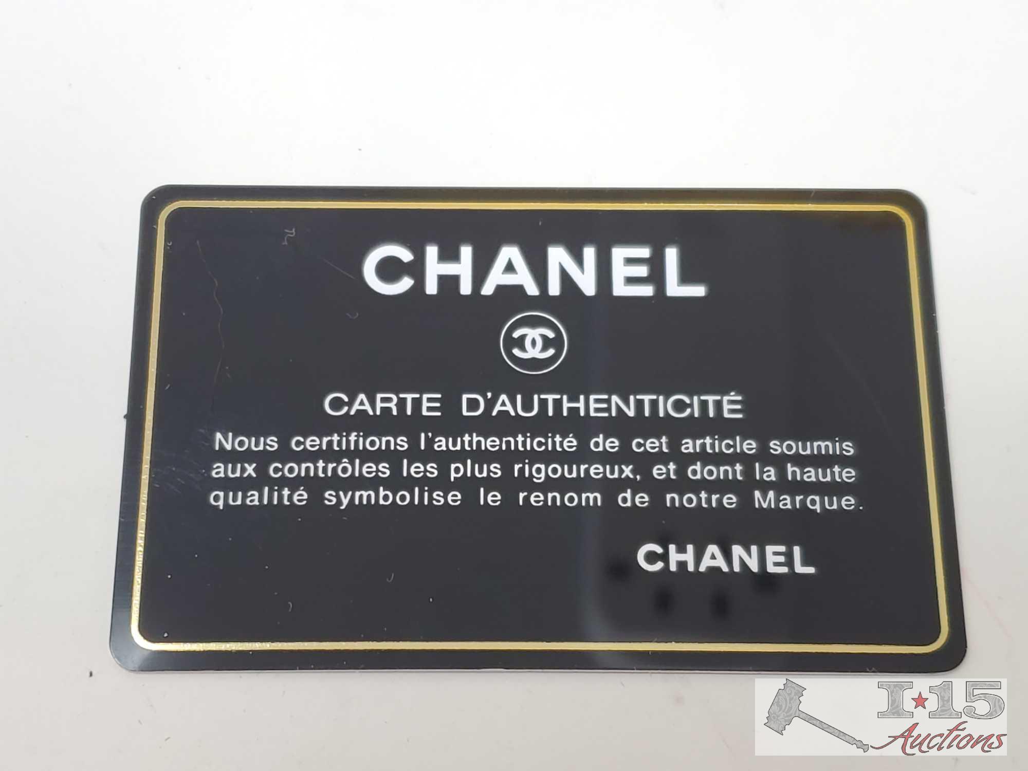 RARE NEVER CARRIED Authentic Chanel Genuine Python JUMBO Classic Double Flap Bag w Box & 11,000 Tag