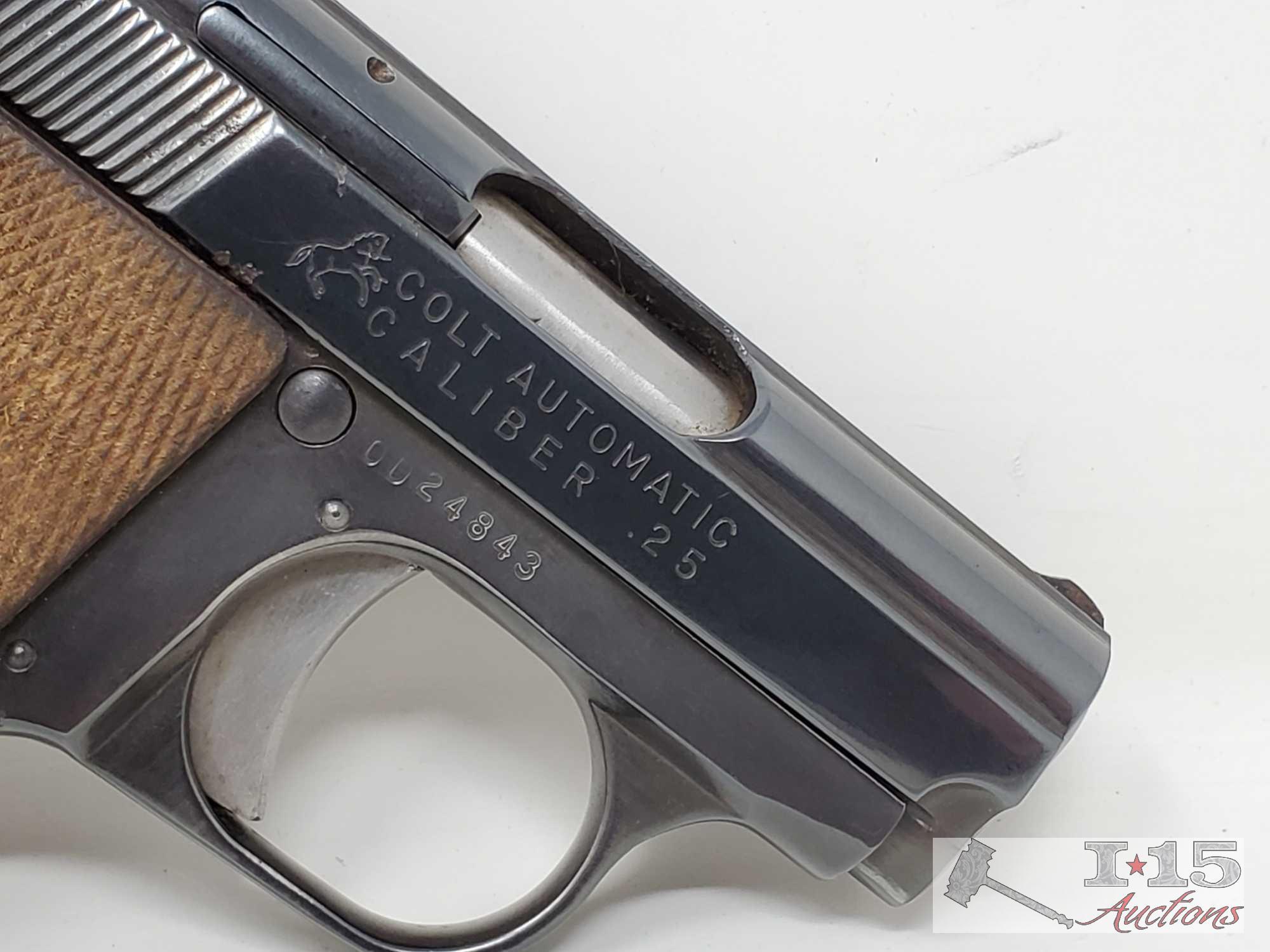 Colt 1908 "Vest Pocket" .25cal Semi-Auto Pistol